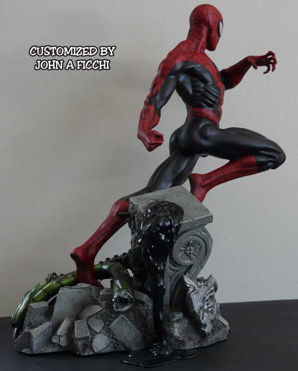 CLASSIC SPIDER-MAN Sideshow Custom with Base Bonus