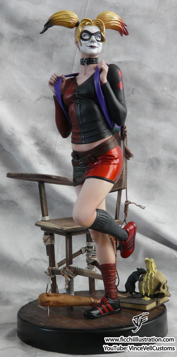Harley Quinn School Girl Custom Statue