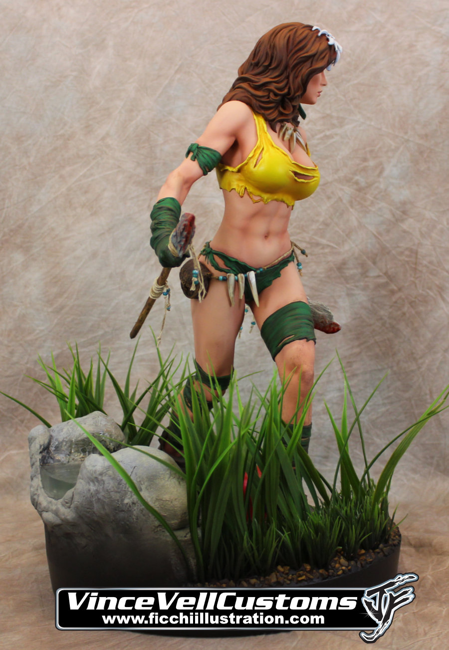Savage Land Rogue Custom Statue