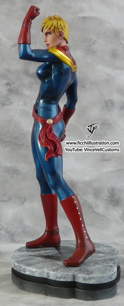 Captain Marvel Carol Danvers Custom Statue
