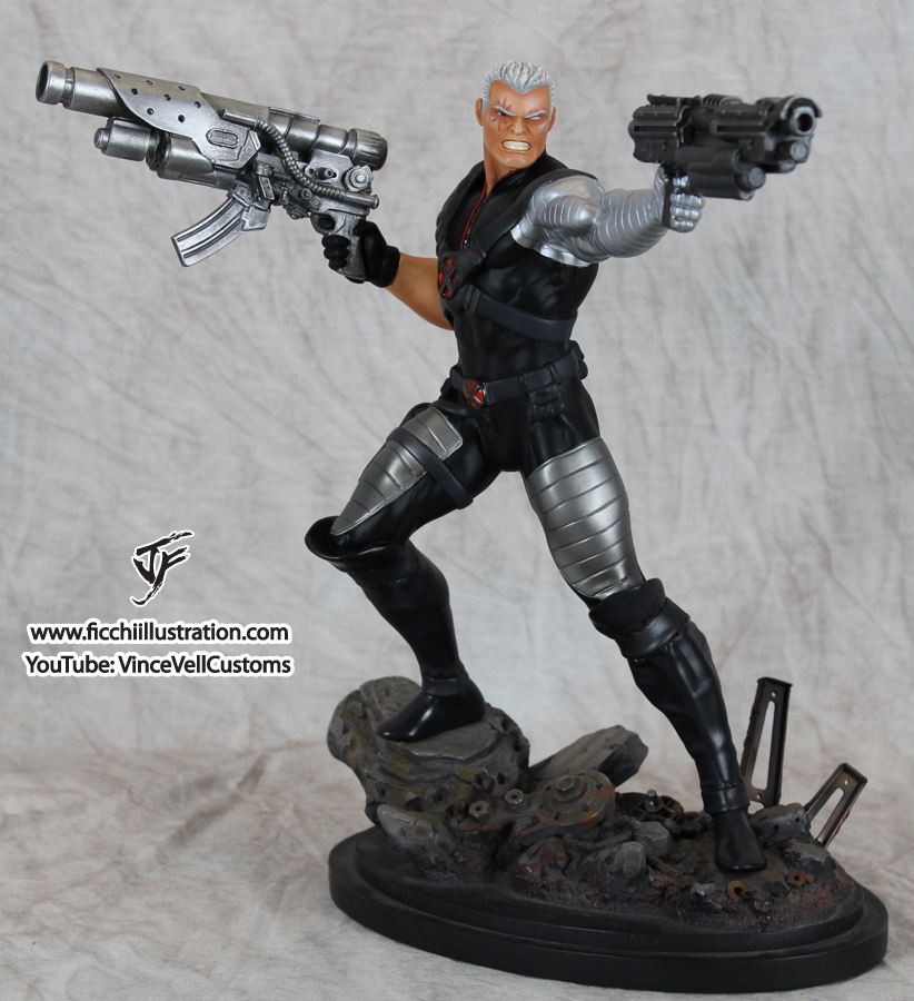 Cable Statue Repaint to X-Force