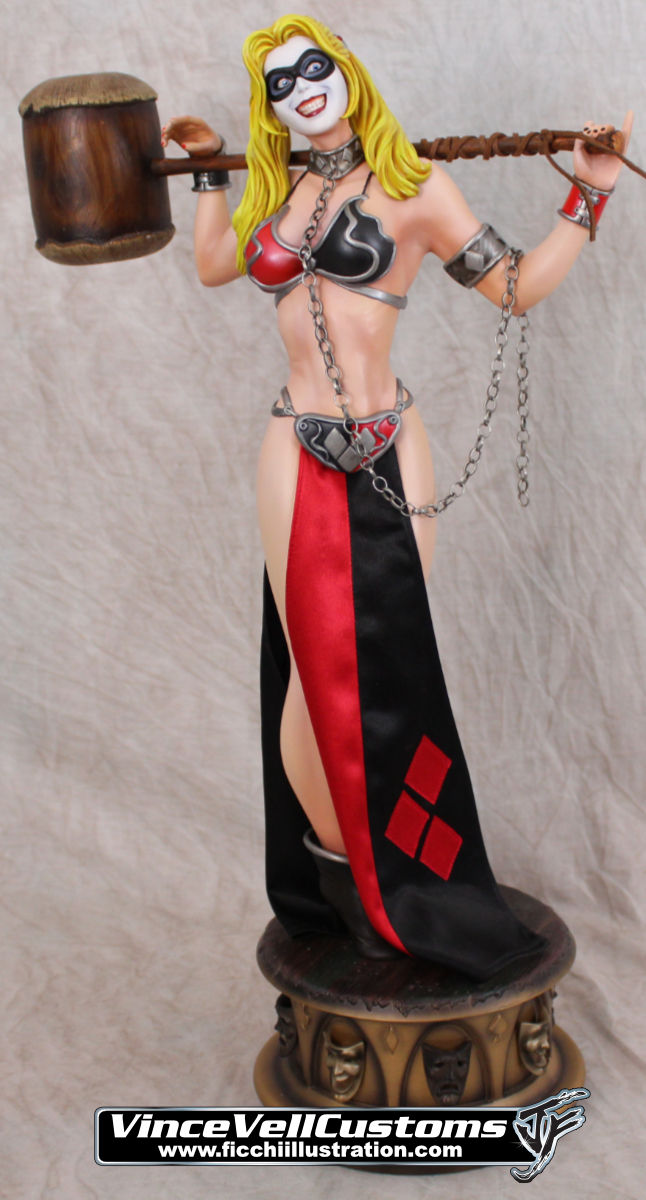 Slave "Leia" harley Quinn Custom Statue