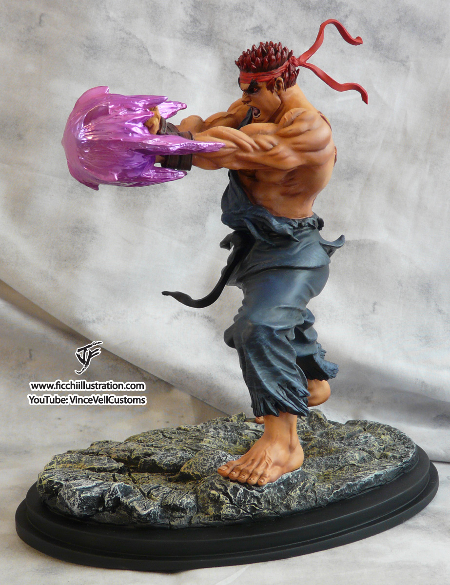 Evil Ryu Custom Statue