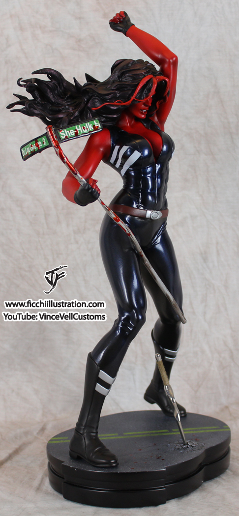Red She Hulk Custom Statue