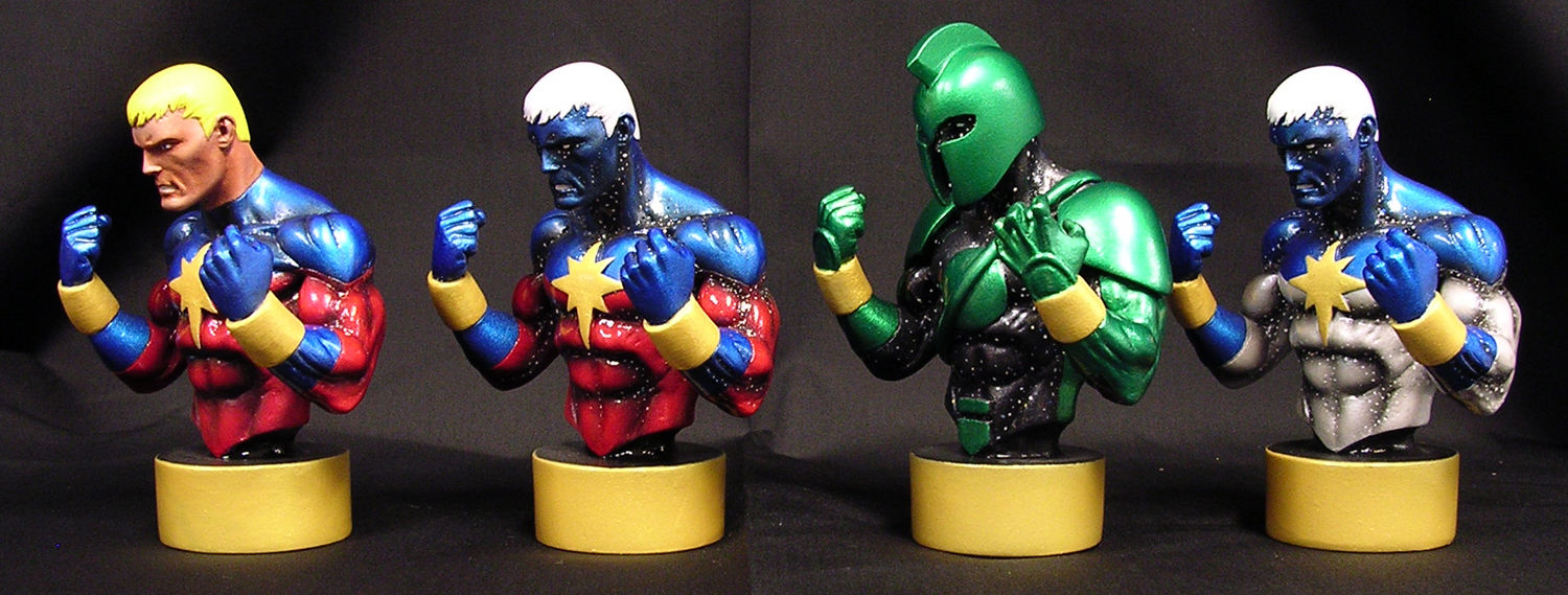 Captain Marvel Custom Busts Collection