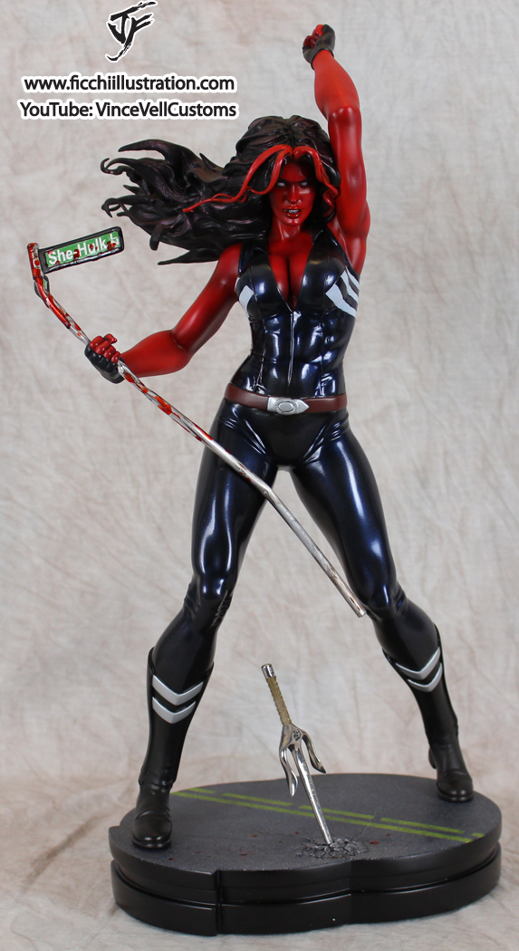 Red She Hulk Custom Statue