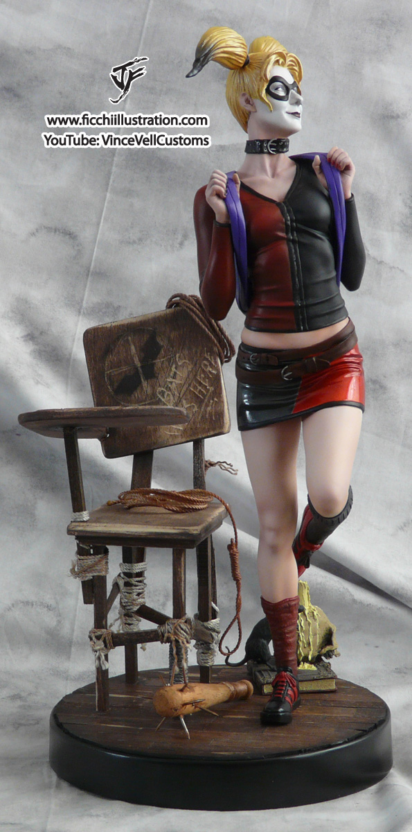 Harley Quinn School Girl Custom Statue