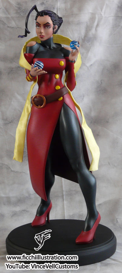 Rose Street Fighter Statue Custom