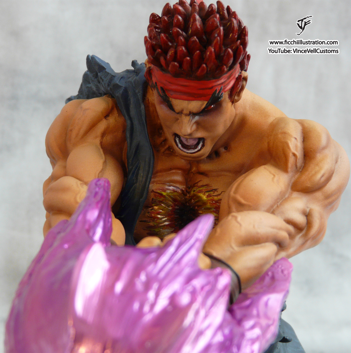 Evil Ryu Custom Statue