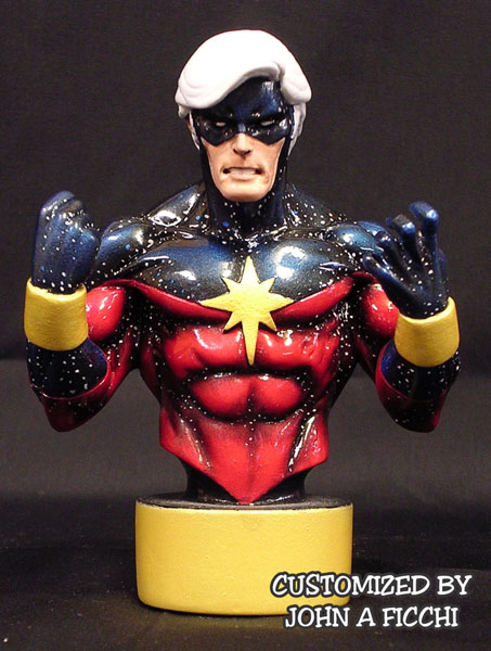 Captain Mar-Vell w/Cosmic Awareness Bust Repaint