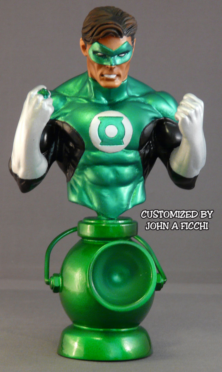 Green Lantern custom from Bowen Captain Marvel Bust