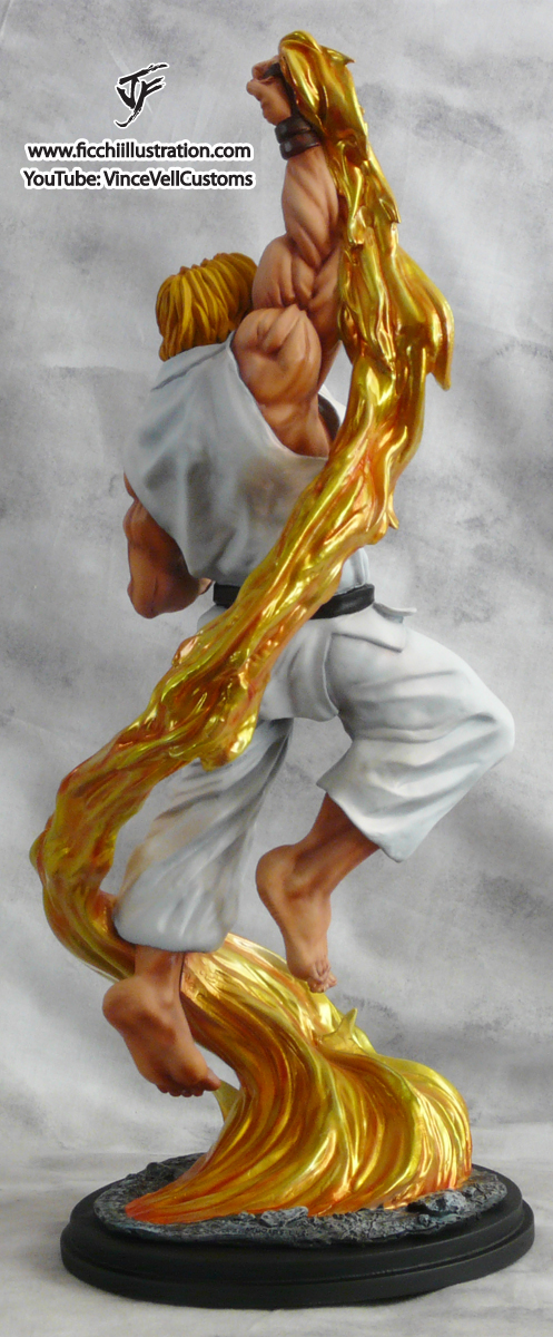 Ken Street Fighter Statue color 2