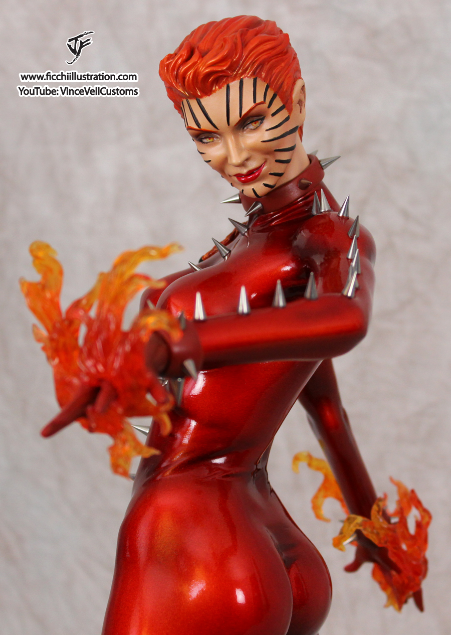 Rachel Grey Phoenix 2 Custom Statue