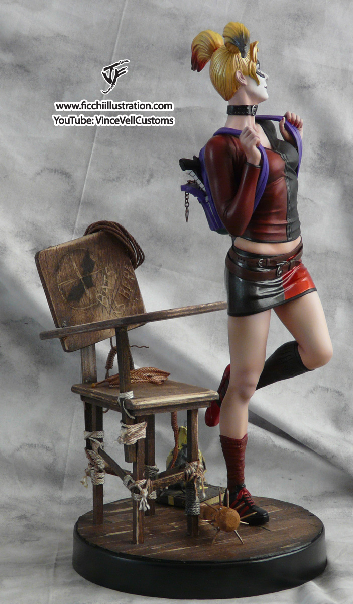 Harley Quinn School Girl Custom Statue