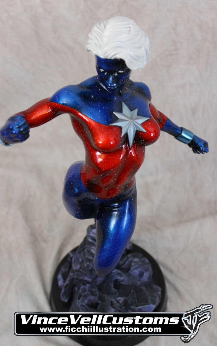Phyla-Bell Captain Marvel Custom Sideshow Statue