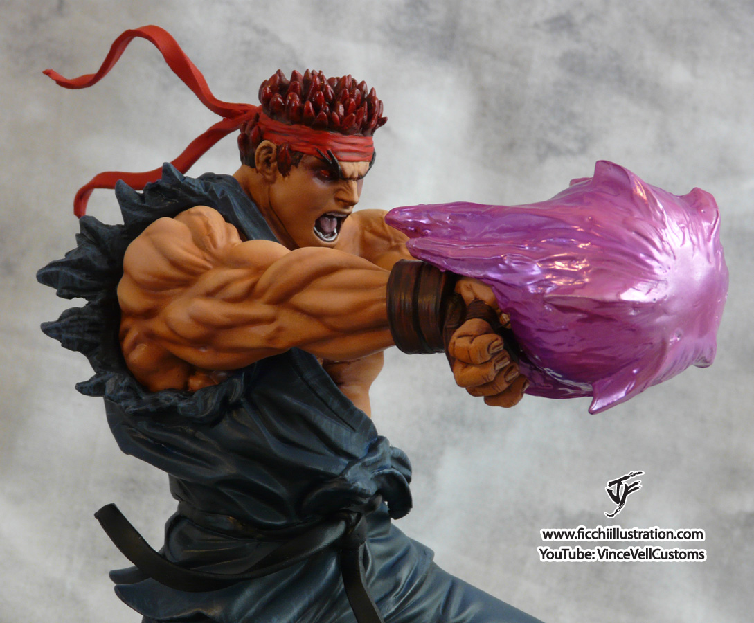 Evil Ryu Custom Statue