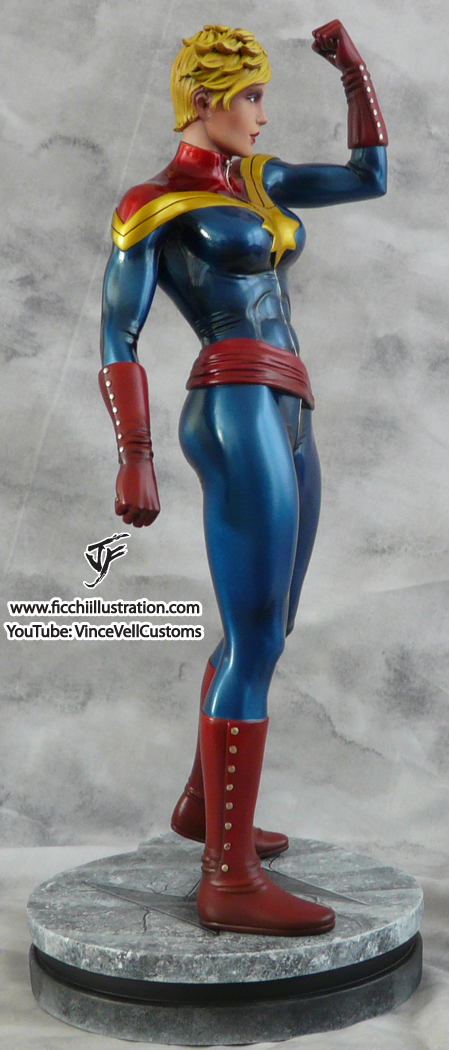Captain Marvel Carol Danvers Custom Statue