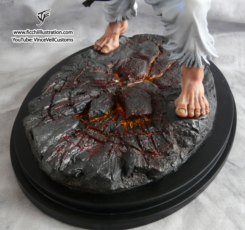 Ryu Statue Lava Base