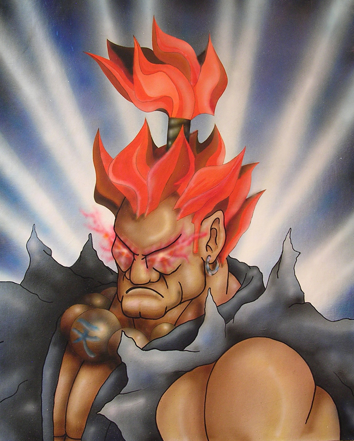 Gouki Airbrush on Canvas