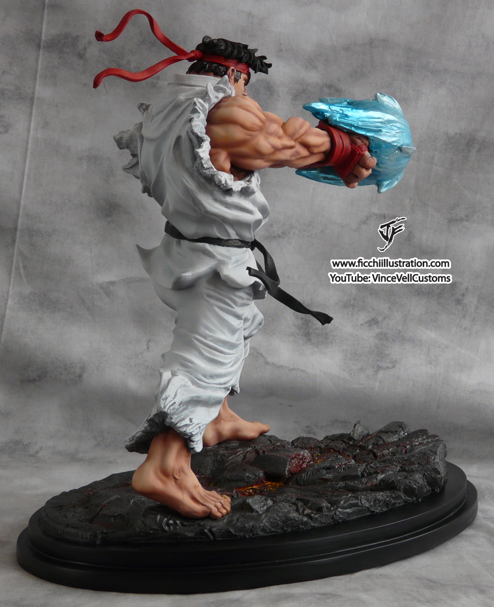 Ryu Statue Lava Base
