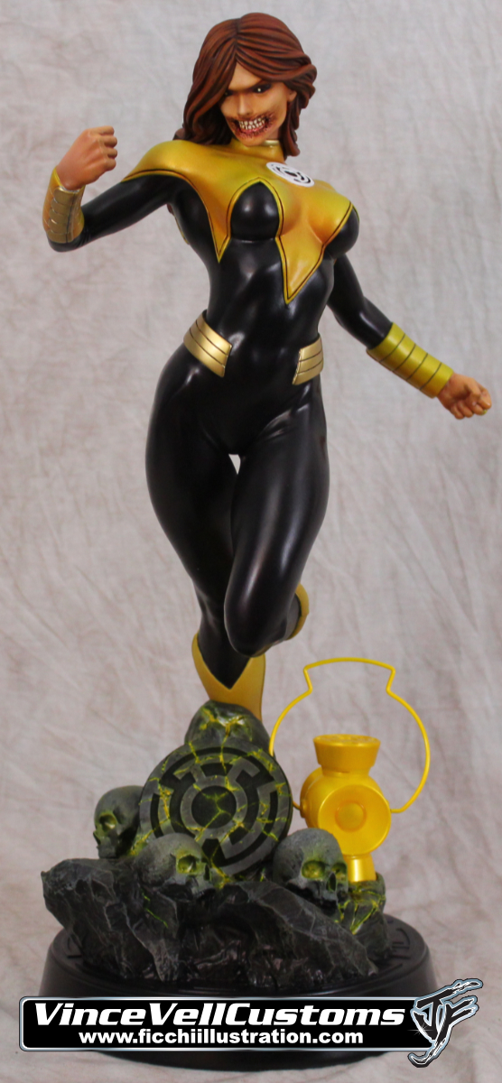 Karu-Sil Yellow Lantern Custom Statue