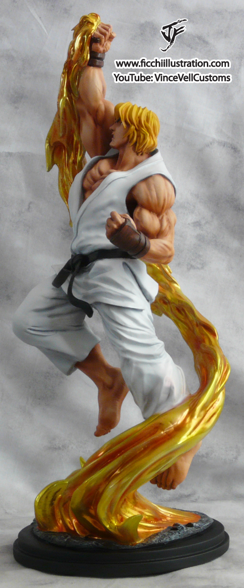 Ken Street Fighter Statue color 2