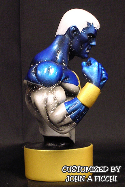 GENIS-VELL Captain Marvel Blue & White Custom Bowen Bust