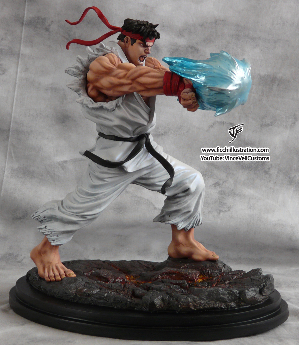 Ryu Statue Lava Base