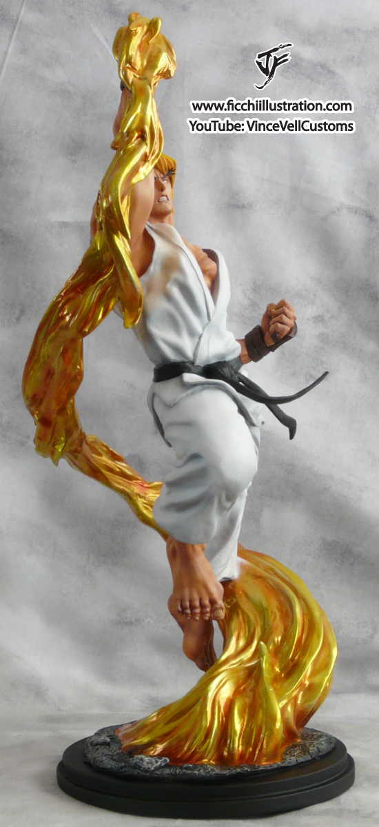 Ken Street Fighter Statue color 2
