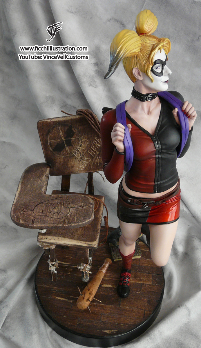 Harley Quinn School Girl Custom Statue