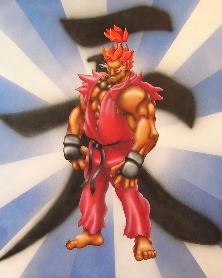 Gouki Airbrush on Canvas