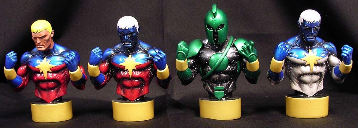 Captain Marvel Custom Busts Collection