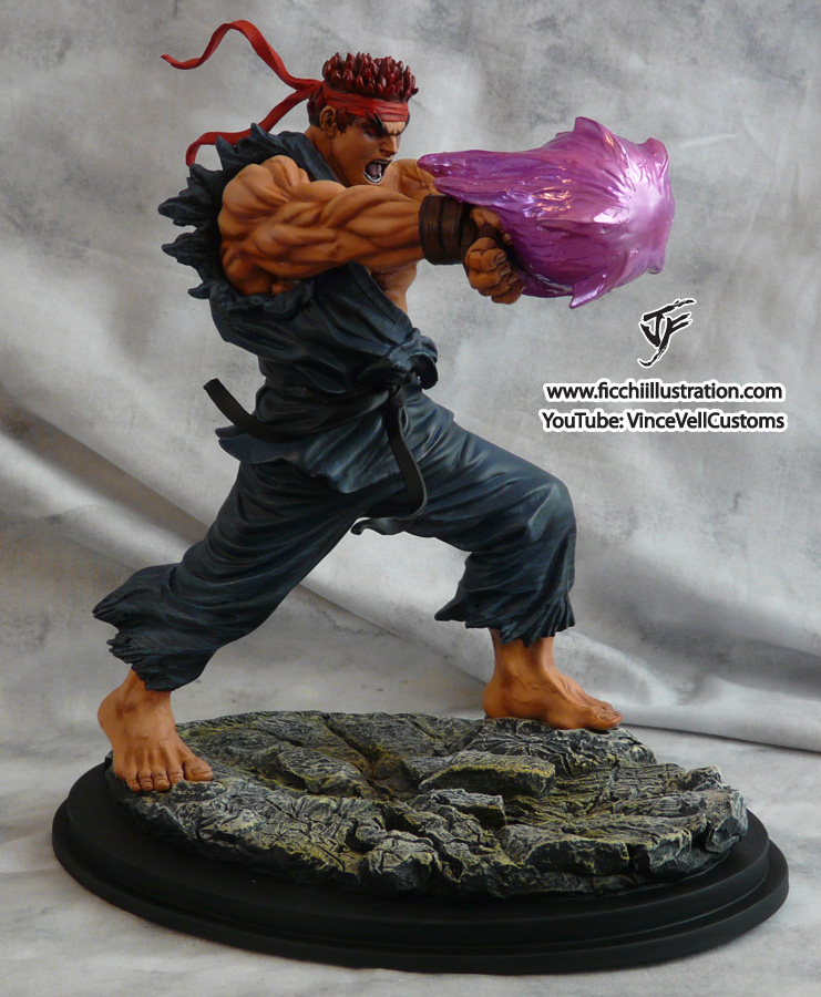 Evil Ryu Custom Statue
