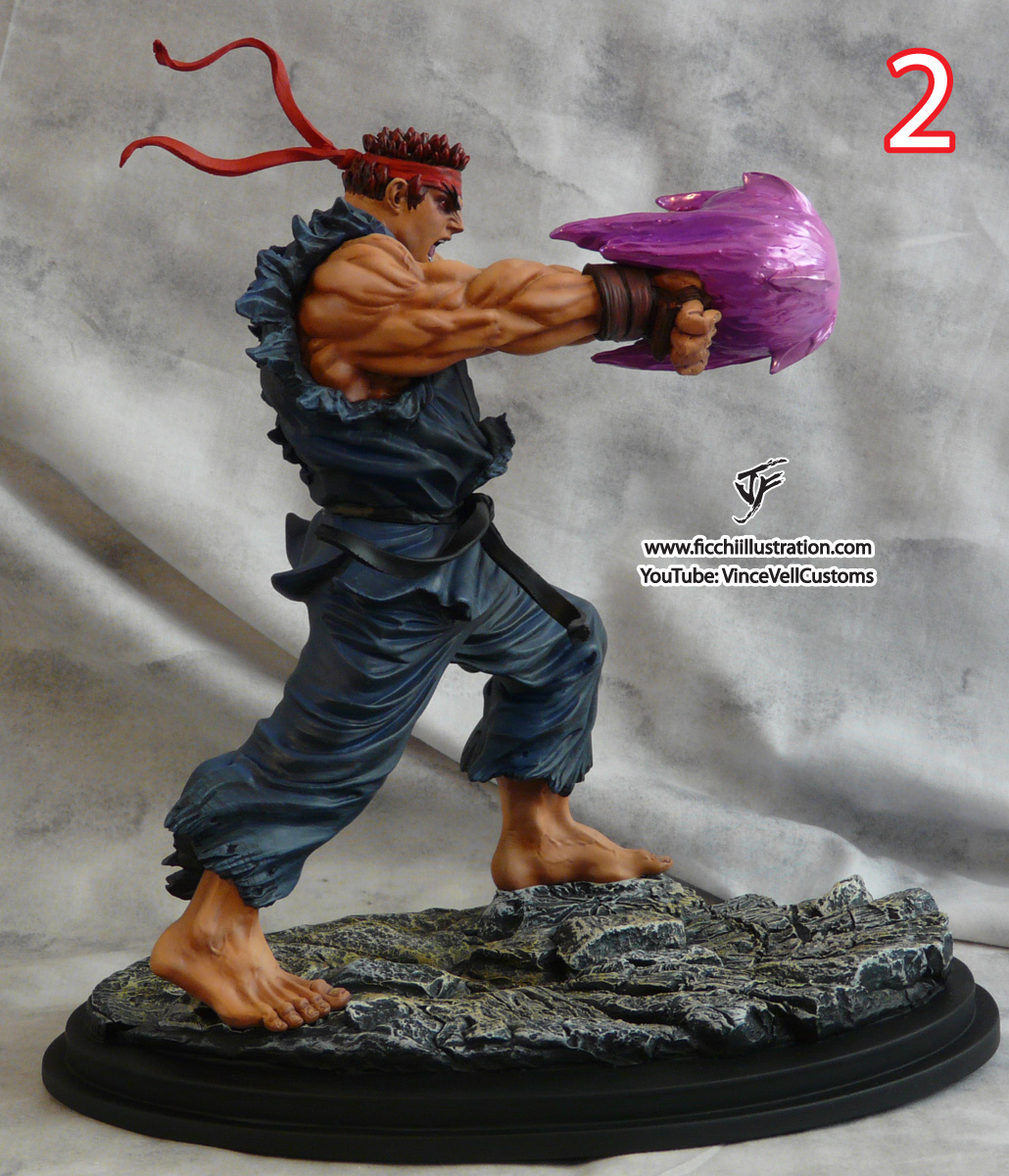 Evil Ryu Custom Statue