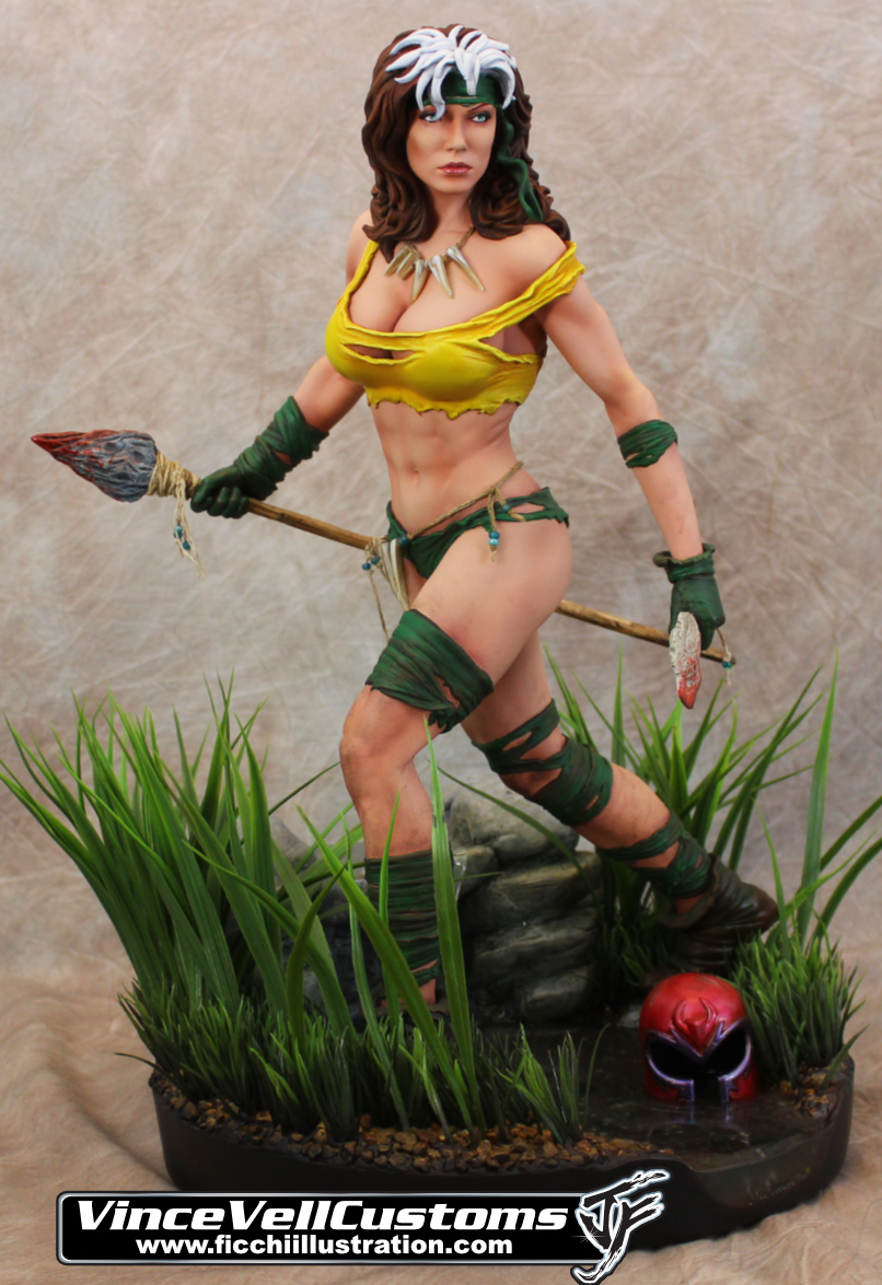 Savage Land Rogue Custom Statue