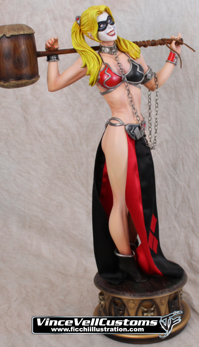 Slave "Leia" harley Quinn Custom Statue
