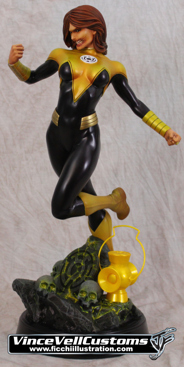 Karu-Sil Yellow Lantern Custom Statue