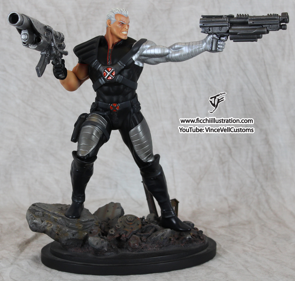 Cable Statue Repaint to X-Force