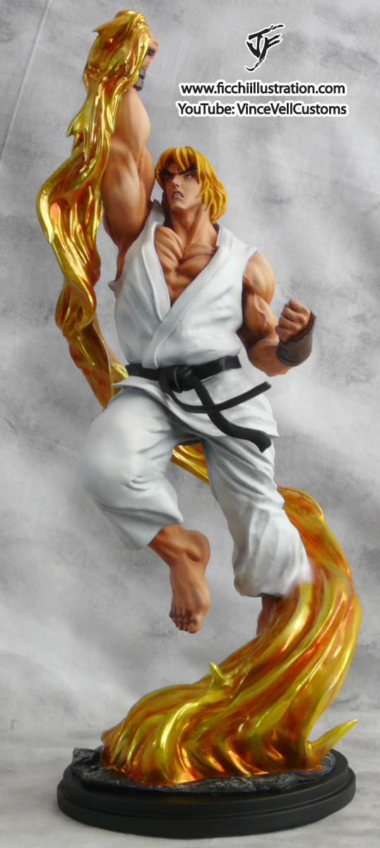 Ken Street Fighter Statue color 2