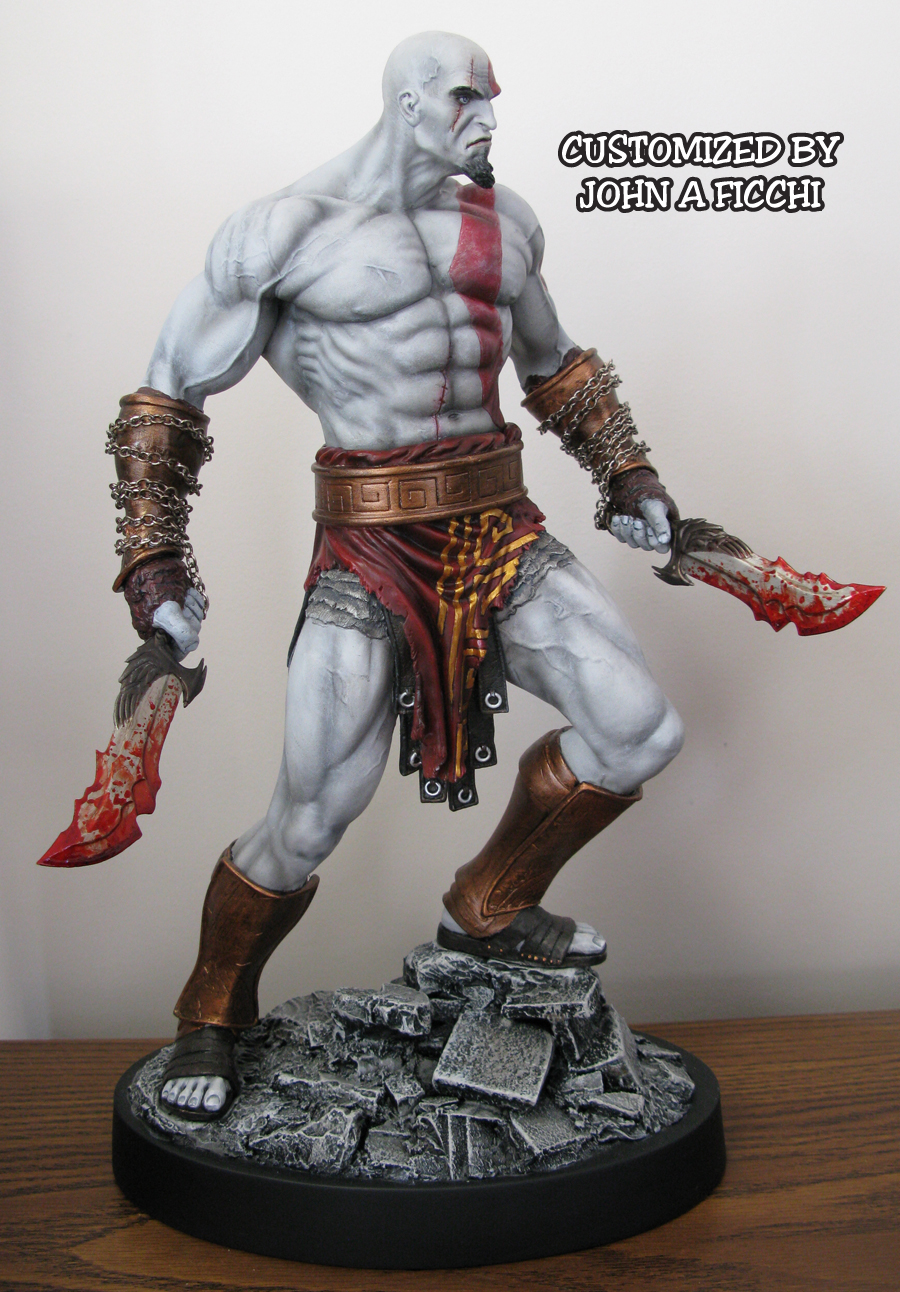 KRATOS SIdeshow Custom Statue