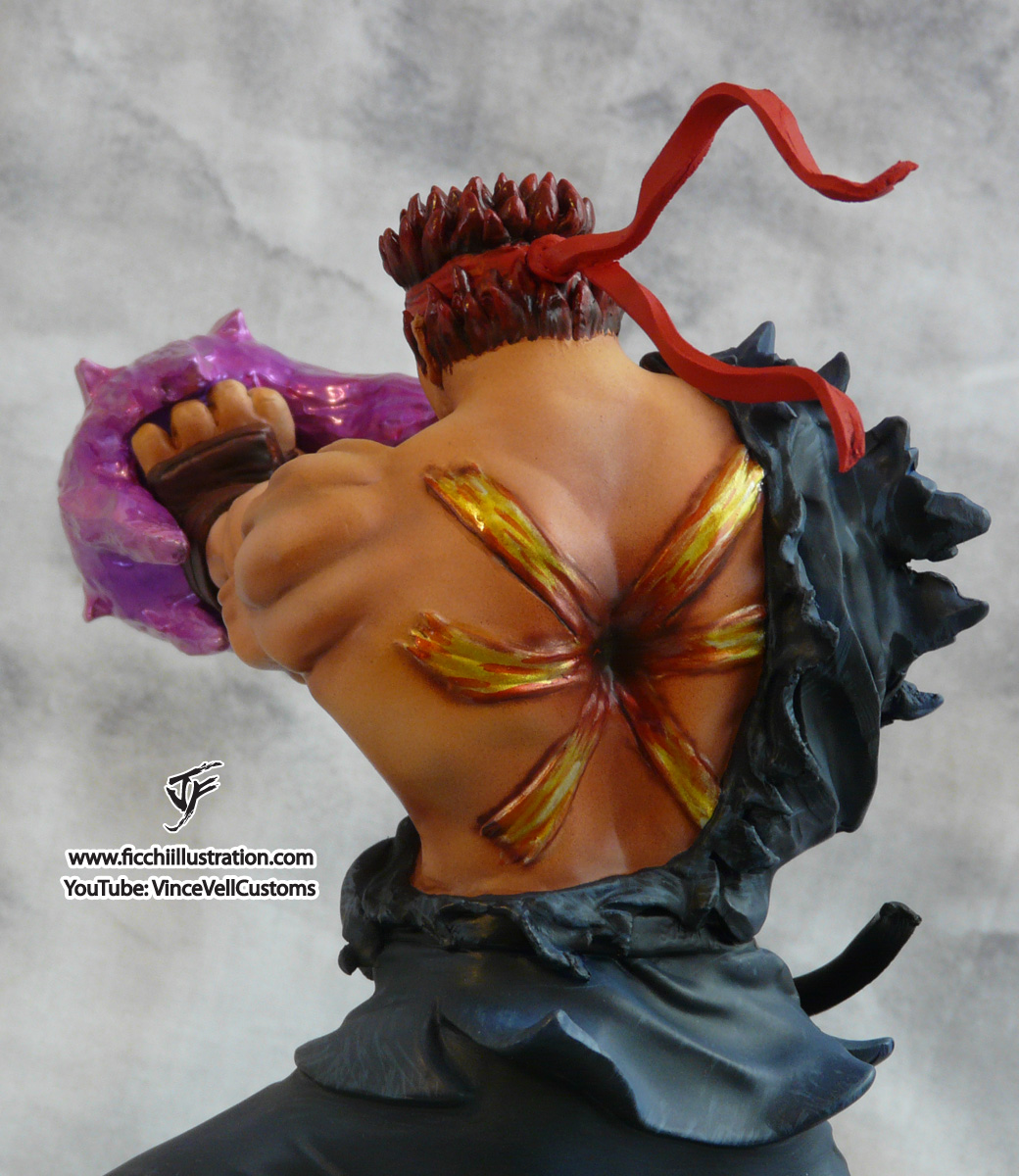 Evil Ryu Custom Statue