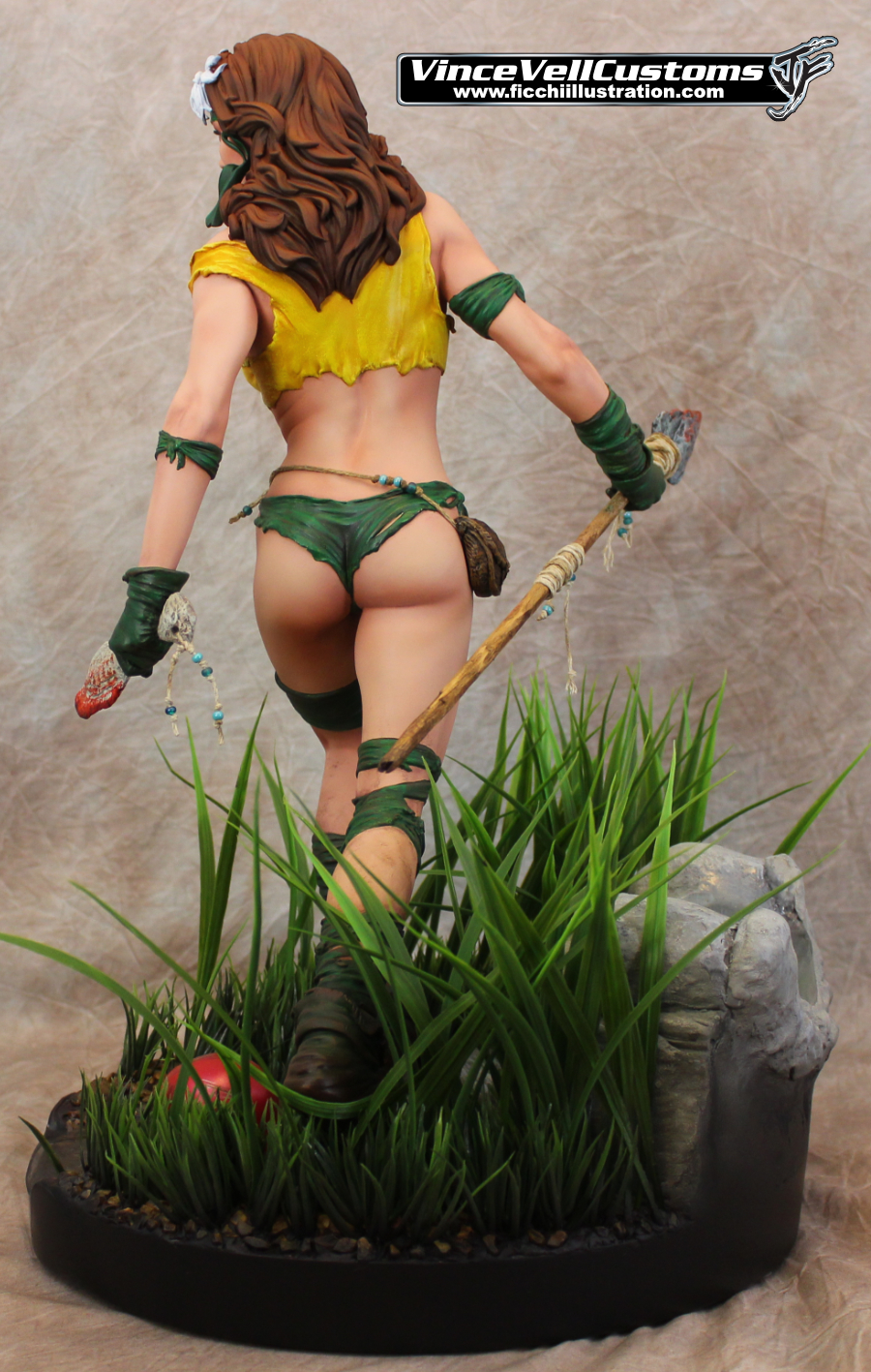Savage Land Rogue Custom Statue