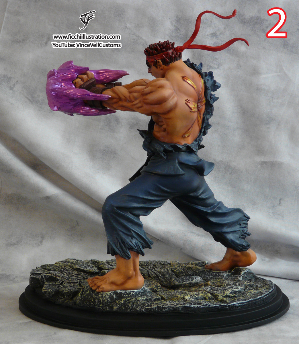 Evil Ryu Custom Statue