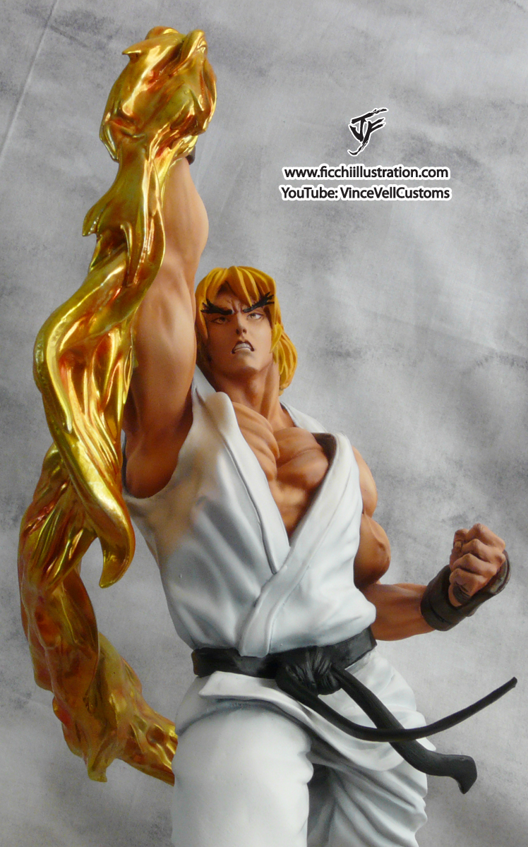 Ken Street Fighter Statue color 2