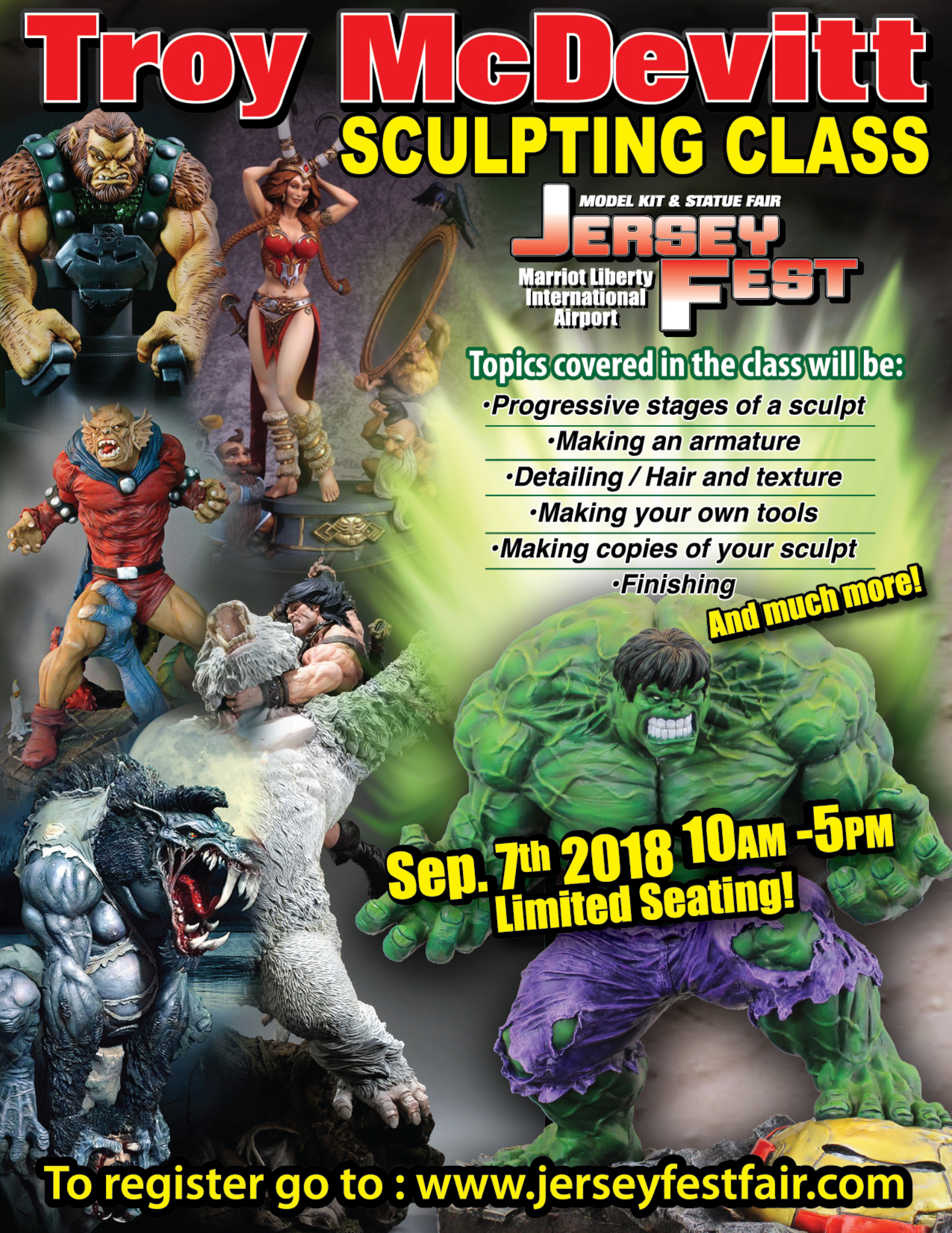 Jerseyfest 2018 Troy McDivett Sculpting Class Ad