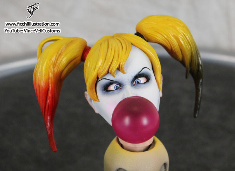 Harley Quinn Bubble Gum Custom Head