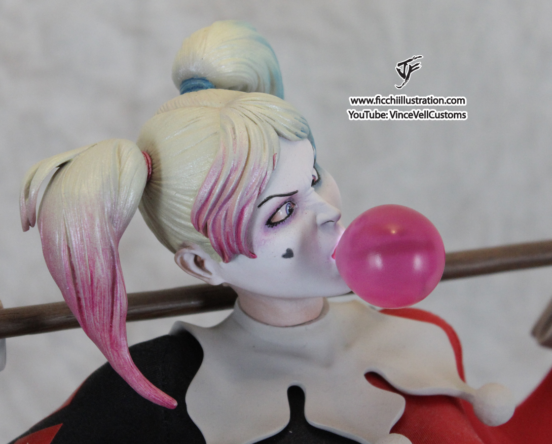 Harley Quinn Bubble Gum Custom Head