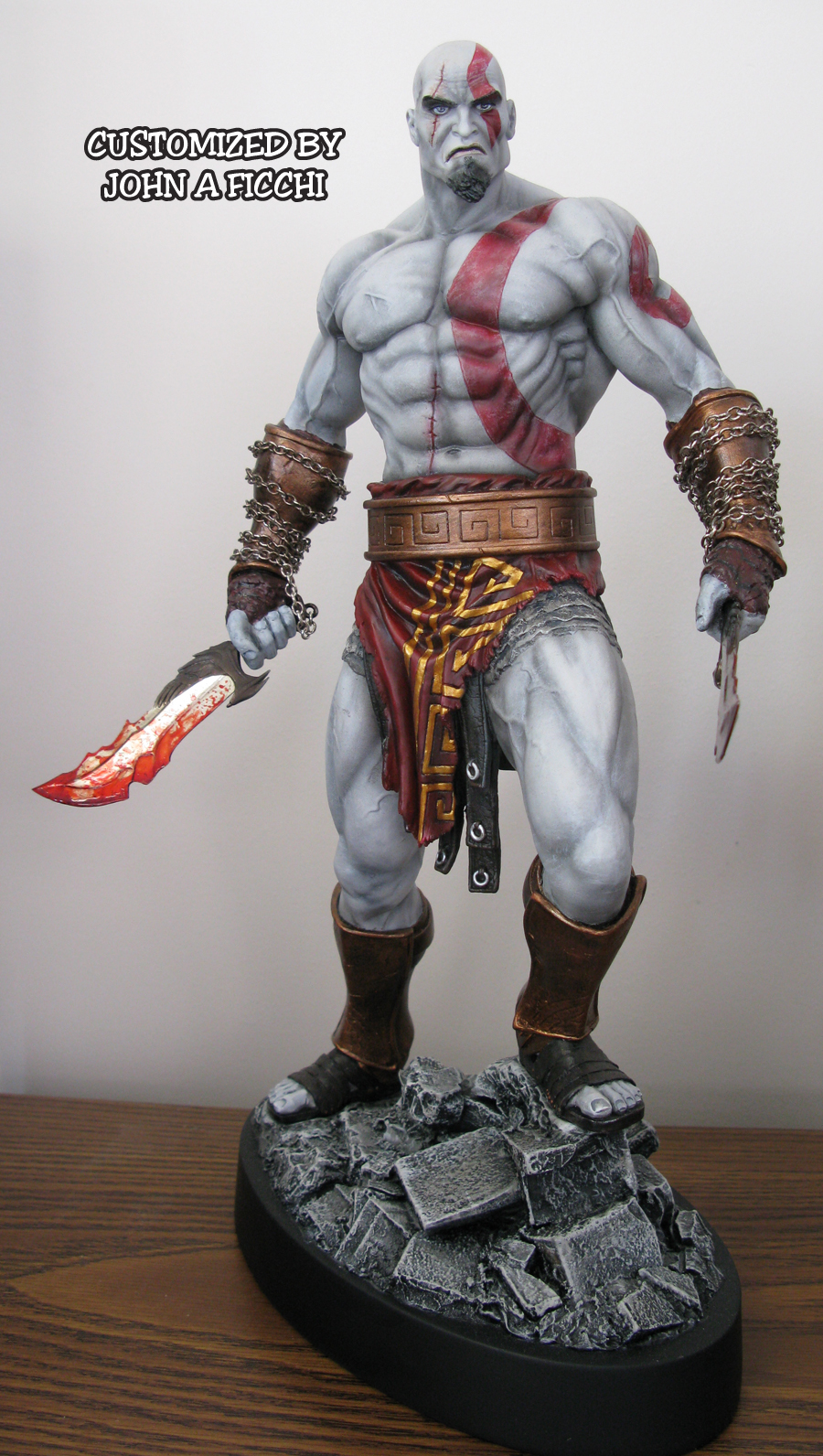 KRATOS SIdeshow Custom Statue