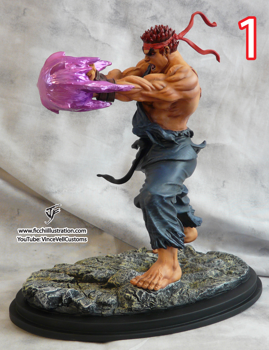 Evil Ryu Custom Statue