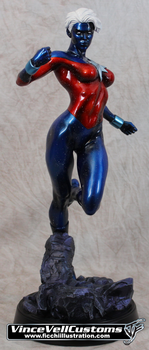 Phyla-Bell Captain Marvel Custom Sideshow Statue